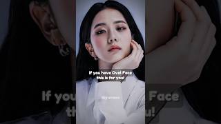 Try this if you have an oval face shape just like jisoo 💞 #shorts #beautytips #trending #jisoo #fyp