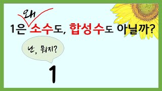 [중1수학] 1은 왜 소수도 아니고, 합성수도 아닐까?  / 소수와 합성수, 소인수분해