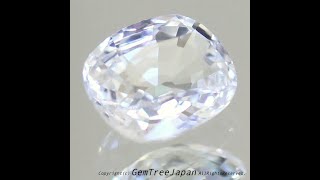 雑味のないピュアな透明感✨スリランカ産非加熱ホワイトサファイア1.17ct