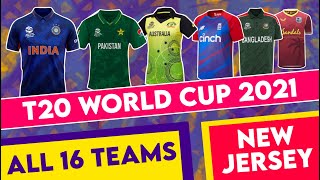 T20 World Cup 2021 - All 16 Teams New Jersey For ICC World Cup 2021 | MY Cricket Production