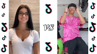 צארלי דמיליו מול מייקל לי קרב ריקוד || charli damelio vs michael le battle dance tiktok compilation