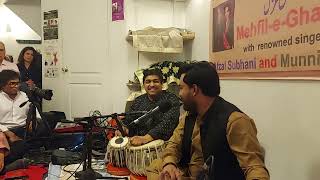 Shola Tha Jal Bujha Hoon - Mohammed Zubair , Tabla - Rigved Deshpande, Private Concert at Toronto