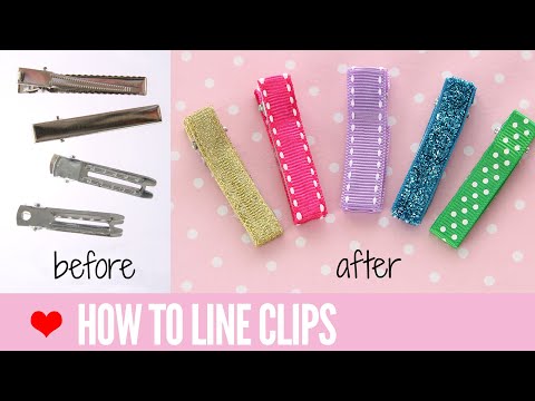 DIY Hair accessories | How to line an alligator clip | How to make hair clips DIY Hair accessories | How to line an alligator clip | How to make hair clips