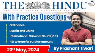 The Hindu Analysis by Prashant Tiwari | 23 May 2024 | Current Affairs Today | StudyIQ