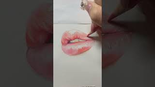 #lips #coloredpencils #唇 #色鉛筆