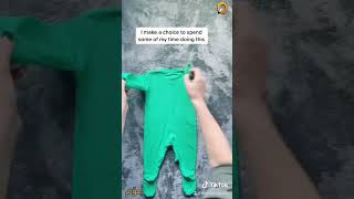 چۆنێتی قەدکردنی بەدلەی منداڵ#جل_ڕێکخستن|how to fold clothes