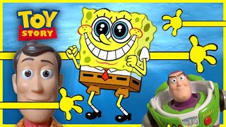 Toy Story SPONGEBOB Stretch Pants Extreme | Woody Buzz Lightyear Bluey Bingo Disney Jr Squarepants 4
