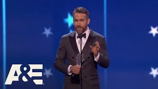 Ryan Reynolds Wins Best Actor in a Comedy | 22nd Annual Critics' Choice Awards | A&E