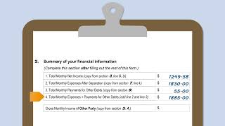 Completing The Financial Declaration
