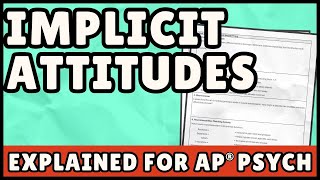 Implicit Attitudes (AP Psychology)