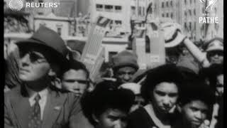 First pictures arrival of Royal Family in South Africa. Graphic dispatch includes intimate...(1947)