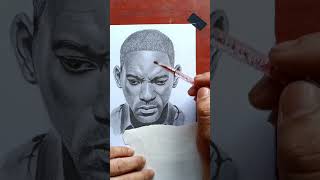 Will Smith Sketch // hyper realistic drawing // #shortvideo