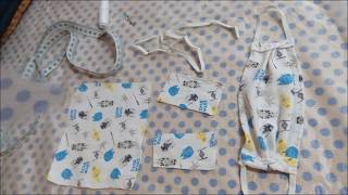 DIY Sew a children surgical mask by hand /  Ράψτε μια χειρουργική μάσκα για παιδιά με το χέρι