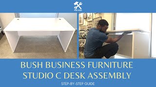 Bush Business Furniture Studio C Desk Assembly (Full Step-by-Step Guide)
