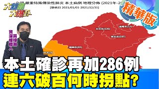 【大新聞大爆卦】本土確診再加286例連六破百何時拐點? @大新聞大爆卦 精華版