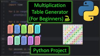 Python Multiplication Table Generator Project (EASY)🐍