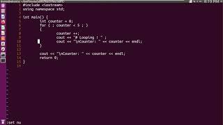 C++ | for loop with null statements