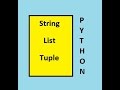 Python Convert String to List to Tuple