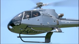 【ヘリコプター】 Eurocopter EC130 JA6577（日本法人所有）の離陸 他・東京ヘリポート   4K