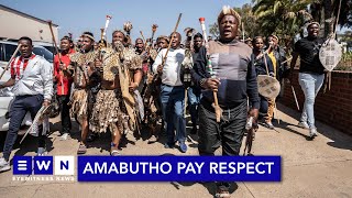 “Wathint’ uShenge udakwe yini?’ -Amabutho pay their respects to Buthelezi