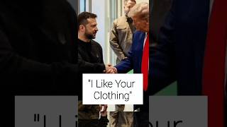 Trump Compliments Zelensky on Clothing After Reporter Grills Him #shorts #trump