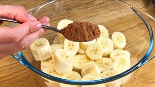 Hast du Banane und Kakao? Bereiten Sie ein köstliches Dessert || Kakao und Bananen und machen