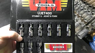 VIM Tools (UJET400) 1/4 Drive Universal Joint “E” Torx® Set