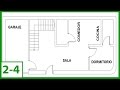 Autocad - Cómo Dibujar un plano de una casa, puertas y ventanas en autocad 2015  (parte 2/4)