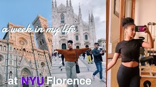 a week in my life at NYU Florence | school, gym, Prada Foundation Milan, bday celebrations, \u0026 moreee