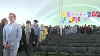 Hundreds of Hampshire College students turn their tassels at commencement ceremony