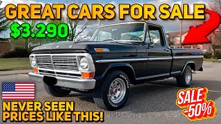 HURRY! 20 Affordable Classic Cars Under $15K That Are Too Hot to Ignore!