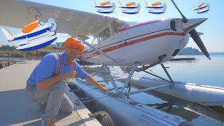 Blippi Flies a Seaplane | Airplanes for Kids and Fun Songs for Toddlers