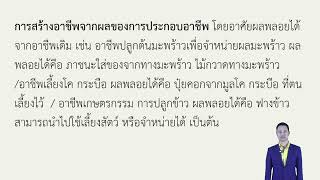 รายวิชาช่องทางการเข้าสู่อาชีพ ประถมศึกษา รหัสวิชา อช11001