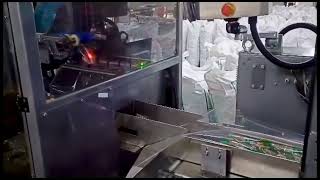 Automated Secondary Packaging System for Pouch Strips with Collating and Flow Wrapping