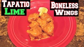 CHICKEN WING RECIPE- Boneless Tapatio Lime Wings