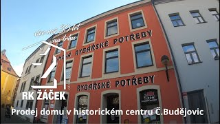 Prodej domu v historickém centru Č. Budějovic, Hradební ulici