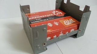 Esbit Pocket Stove with 6 Solid Fuel Tablets