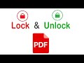 How to Lock PDF Files | How to Remove PDF Password for Free