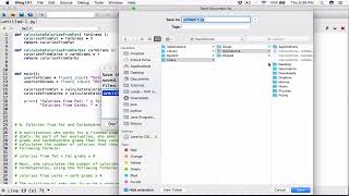 5.6. (Part 2) Calories from Fat and Carbohydrates - Python