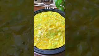 How to make cabbage egg pancake