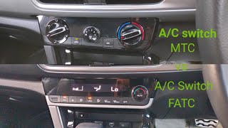 Car AC button options explain in Tamil