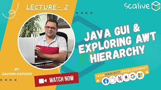 Java Project Lecture-2 | GUI Development: AWT Hierarchy, Frame Class, and Date Time App