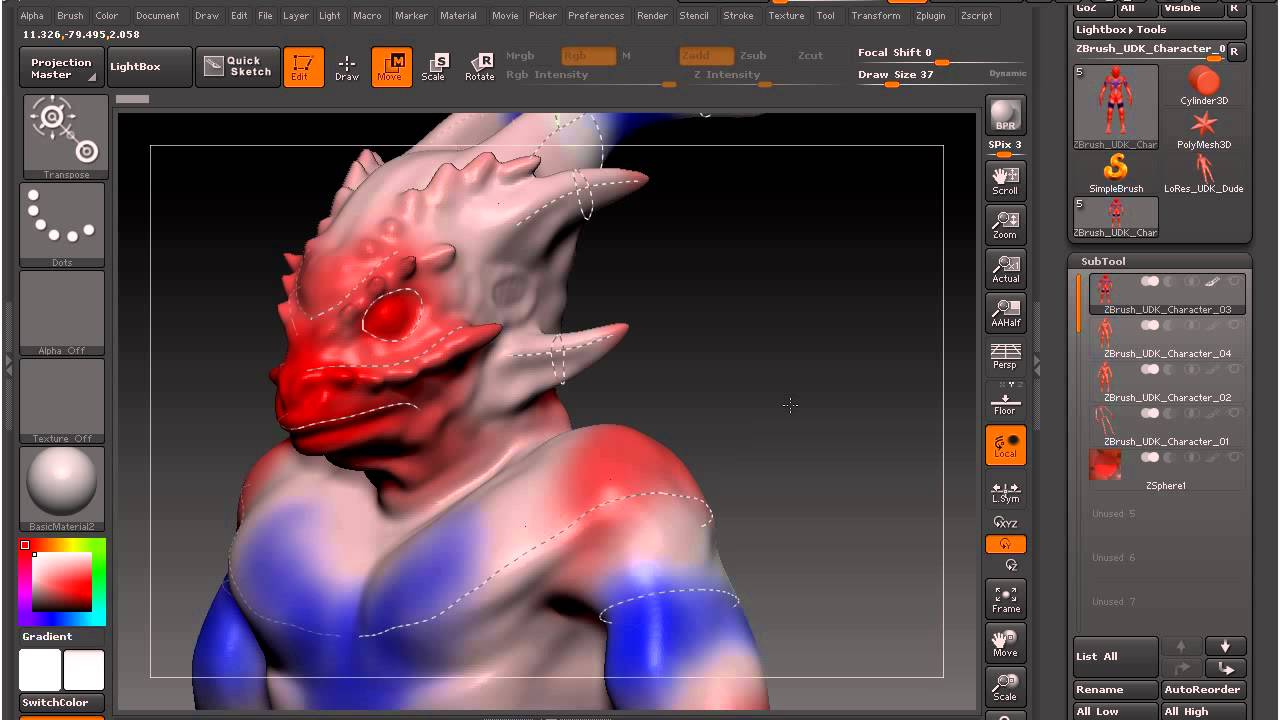 Zbrush Udk Character 16 Zremesher Makes Retopology Fun Youtube