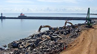 Timelapse of Duluth Lakewalk Reconstruction