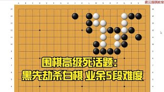 围棋： 20240417_围棋高级死活题：黑先劫杀白棋 业余5段难度