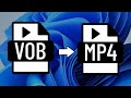 Convert Video VOB TO MP4 | How To convert vob to mp4 Using Vlc Player | Change Vob to Mp4 📹 ✔️