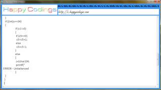 Prg to correct rudimentary syntax errors c code example