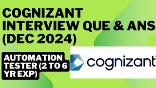 Cognizant Automation Testing Interview Questions Answers| Selenium/JAVA | Manual |Testing Que Part-1