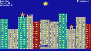Gorillas (a.k.a. QBasic Gorillas or GORILLAS.BAS) (Microsoft) (MS-DOS) [1991] [PC Longplay]