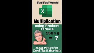 Multiplication using product formula in excel || Excel Tips \u0026 Tricks || @todfodeducation